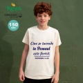 Tricouri organic pentru copii, Cine se increde in Domnul este fericit.